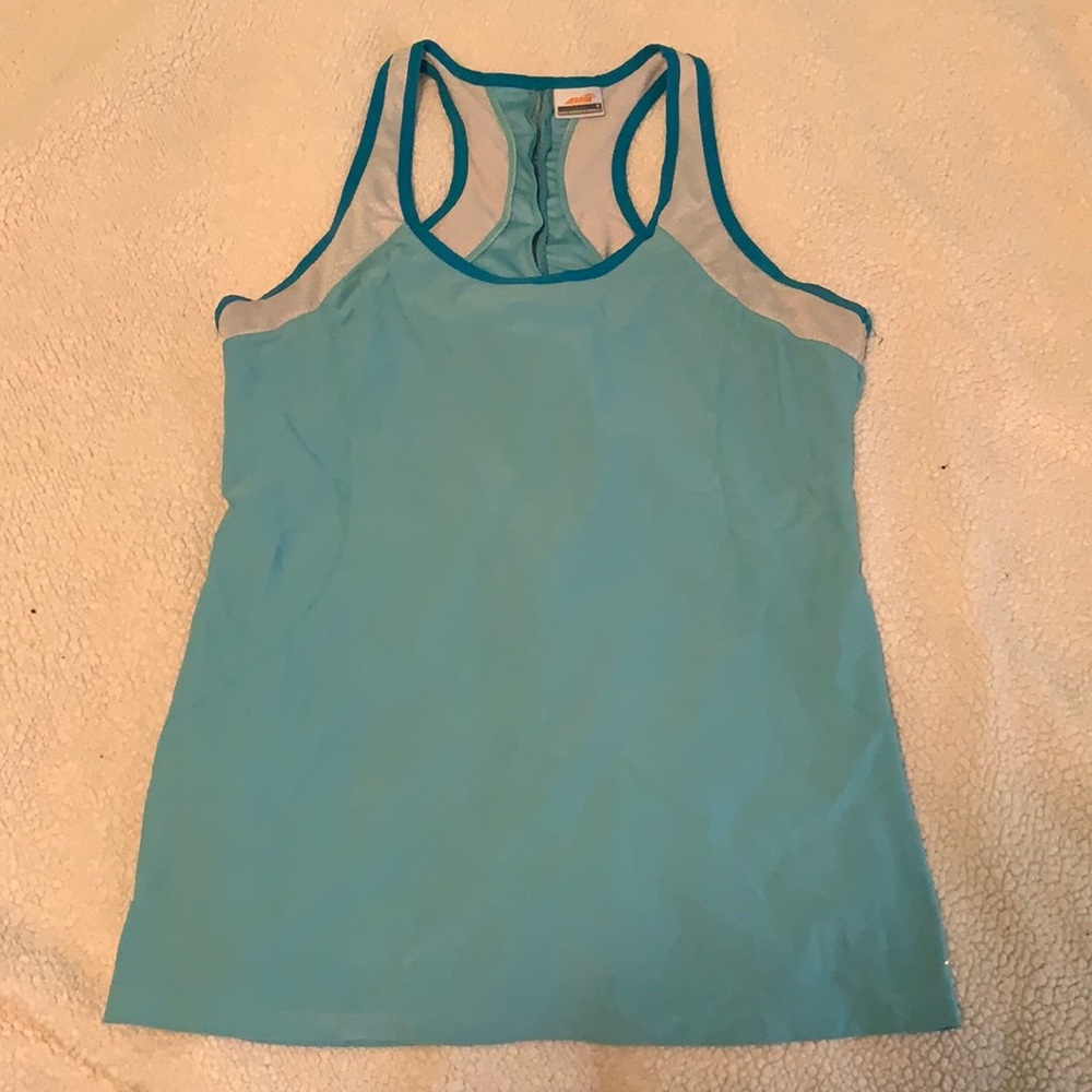 Blue workout tank